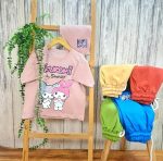 ست تی‌شرت شلوارک دخترانه کرومی و ملودی - Image 3