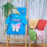 ست تی‌شرت شلوارک دخترانه کرومی و ملودی - Image 2