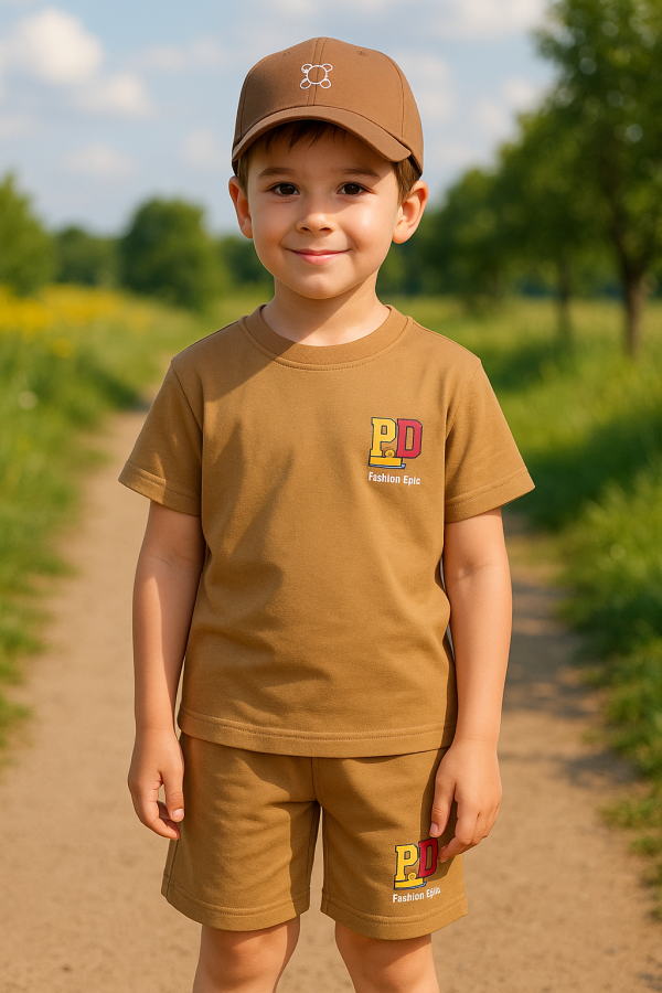 ست تی‌شرت و شلوارک پسرانه تابستانی PD - Image 2