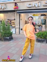 ست تی‌شرت شلوار کتان دخترانه پاریس - Image 2