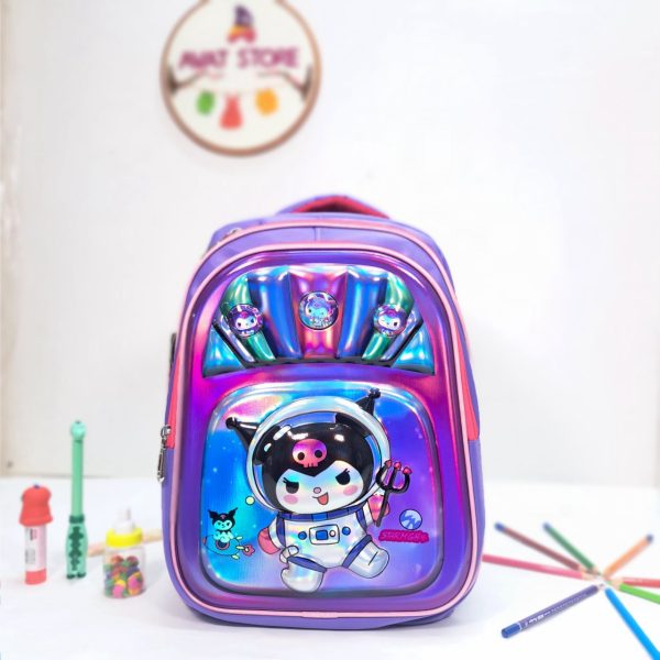 کوله پشتی سه بعدی رنگین کمانی کرومی - Image 3