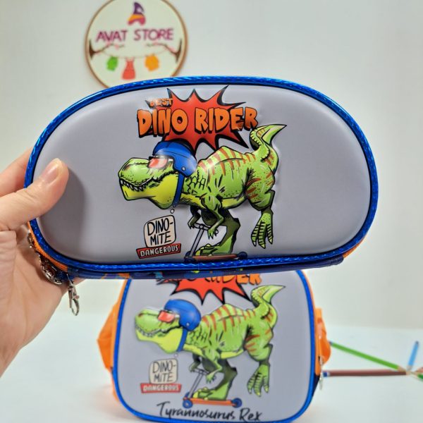 کوله پشتی مدرسه پسرانه سه تیکه طرح دایناسور - Image 4