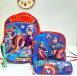 کوله پشتی سه تیکه پسرانه طرح کاپیتان آمریکا