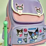 کوله مدرسه دخترانه کرومی ملودی طرح آکواریومی - Image 3