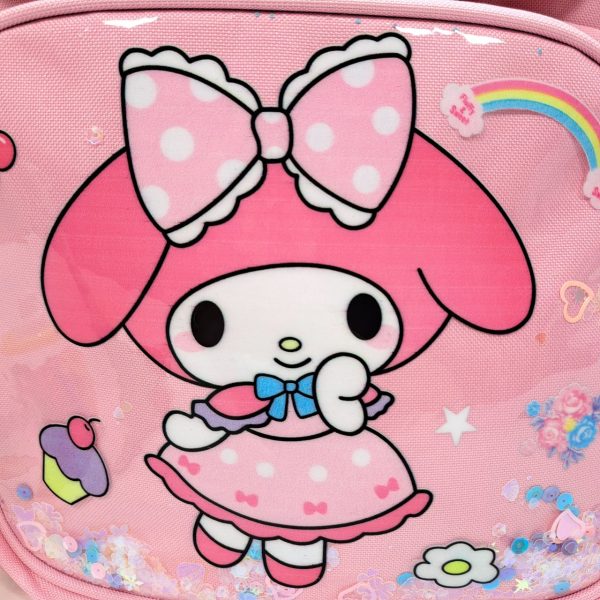 کوله مدرسه دخترانه کرومی ملودی طرح آکواریومی - Image 6