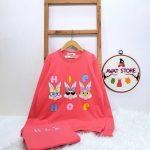 ست بلوز شلوار دخترانه سه خرگوش HIP HOP - Image 3