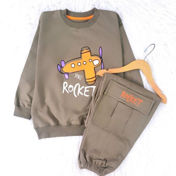 ست بلوز شلوار پسرانه هواپیما - Image 3