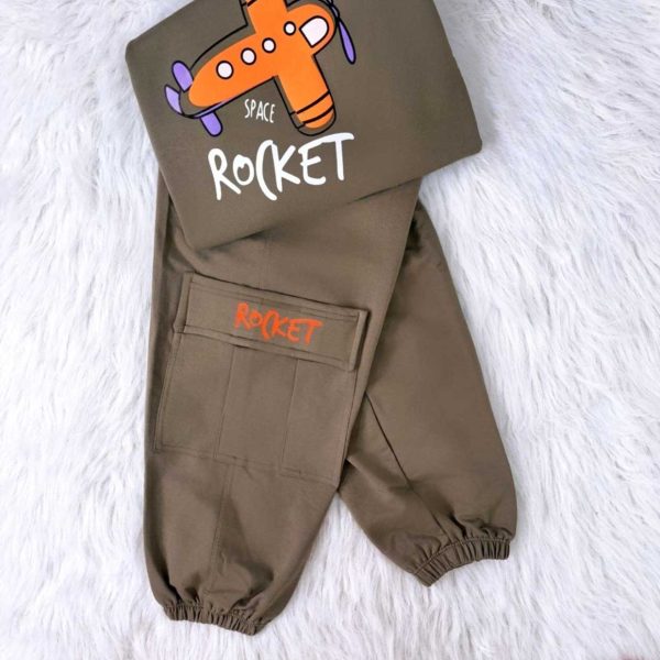 ست بلوز شلوار پسرانه هواپیما - Image 6