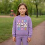 ست بلوز شلوار دخترانه سه خرگوش HIP HOP