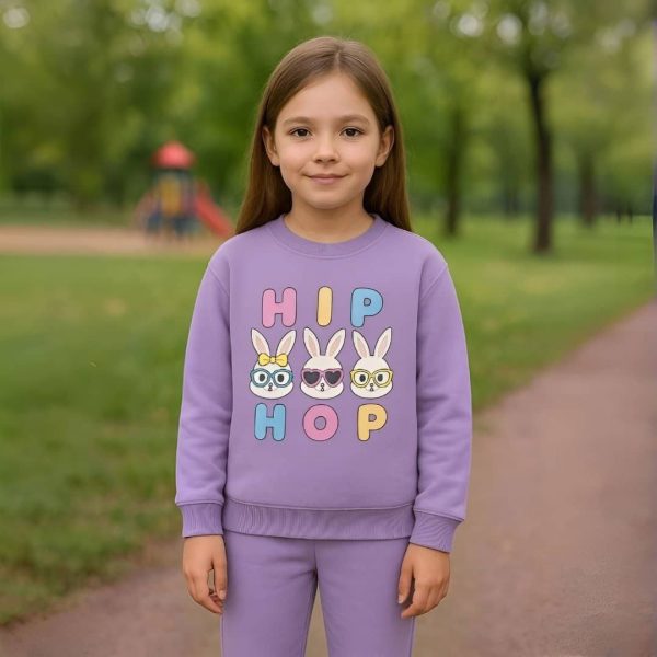 ست بلوز شلوار دخترانه سه خرگوش HIP HOP - Image 8
