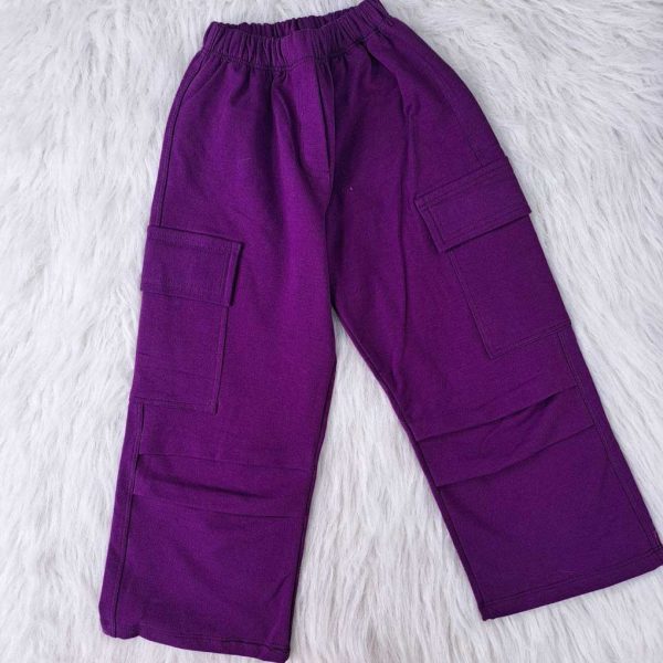 ست بلوز شلوار دخترانه لبوبو جیبدار - Image 4