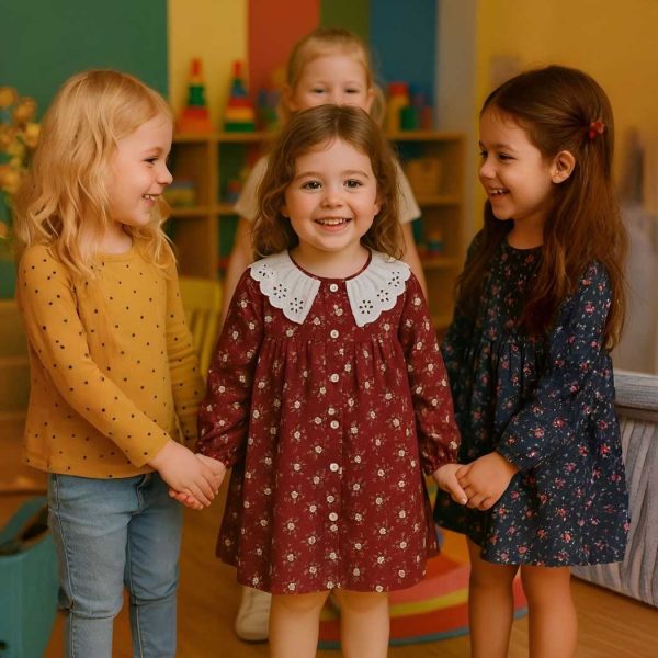 پیراهن دخترانه شکوفه - Image 5