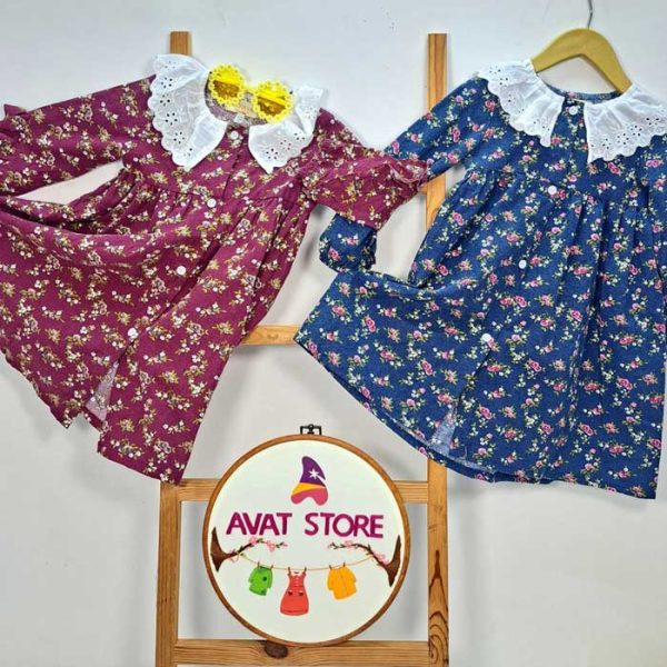 پیراهن دخترانه شکوفه - Image 2