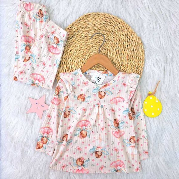 ست دخترانه راحتی فرانسوی - Image 4