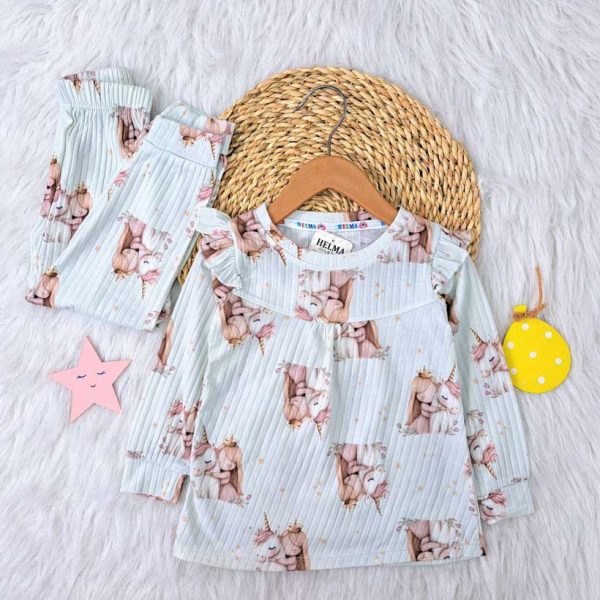 ست دخترانه راحتی فرانسوی - Image 5