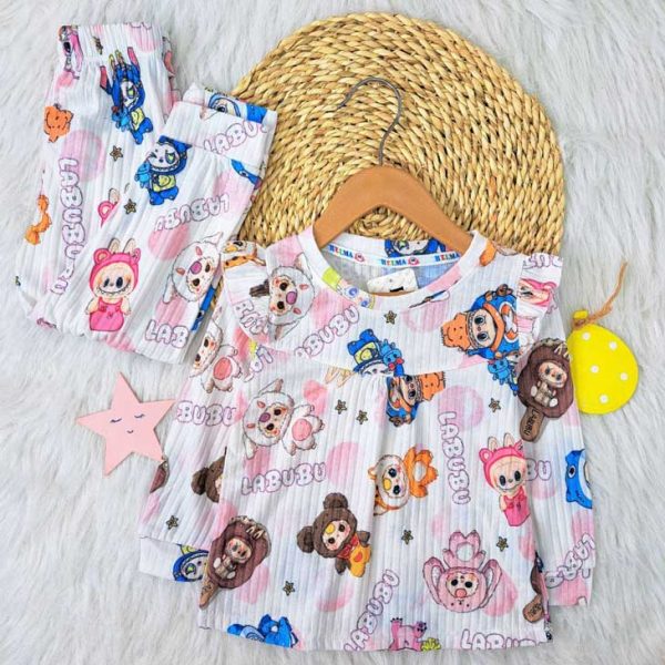 ست دخترانه راحتی فرانسوی - Image 6