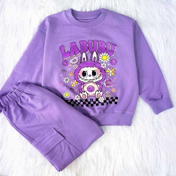 ست بلوز شلوار دخترانه لبوبو جیبدار - Image 7