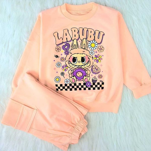 ست بلوز شلوار دخترانه لبوبو جیبدار - Image 8