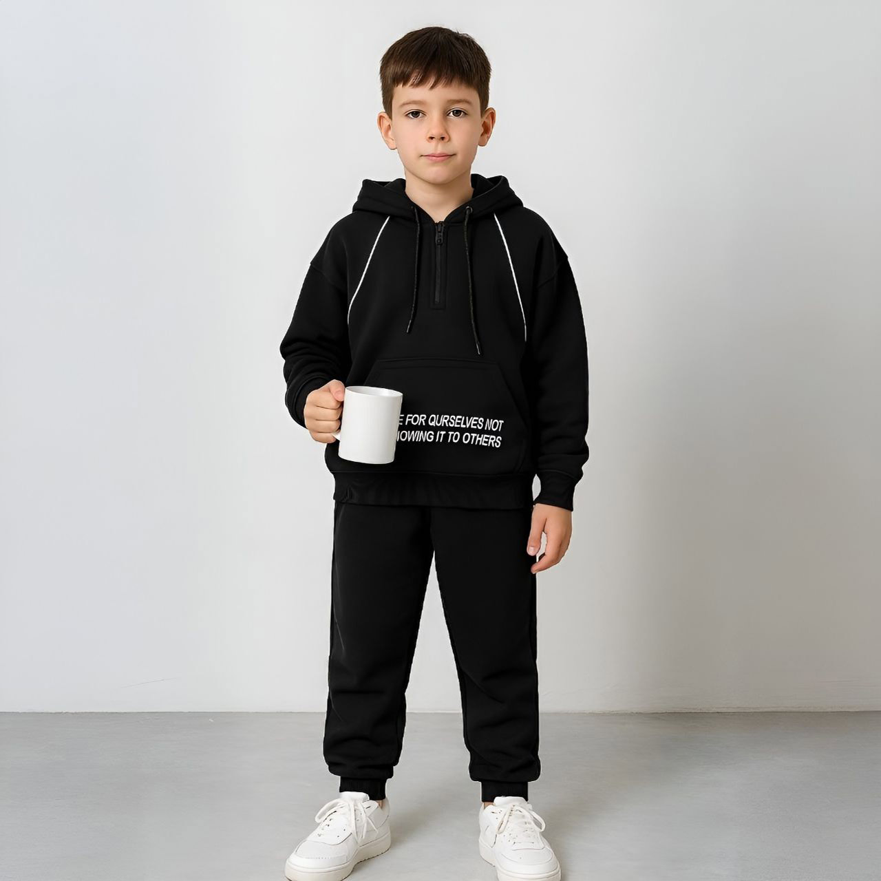 photo_2025-10-27_15-09-07 ست سویشرت شلوار نیم زیپ - Image 1