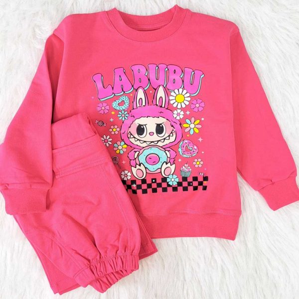 ست بلوز شلوار دخترانه لبوبو جیبدار - Image 9