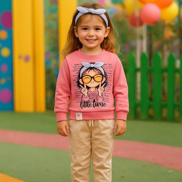 ست بلوز و شلوار کتان دختر عینکی - Image 11