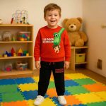 ست پسرانه دایناسور و پسر