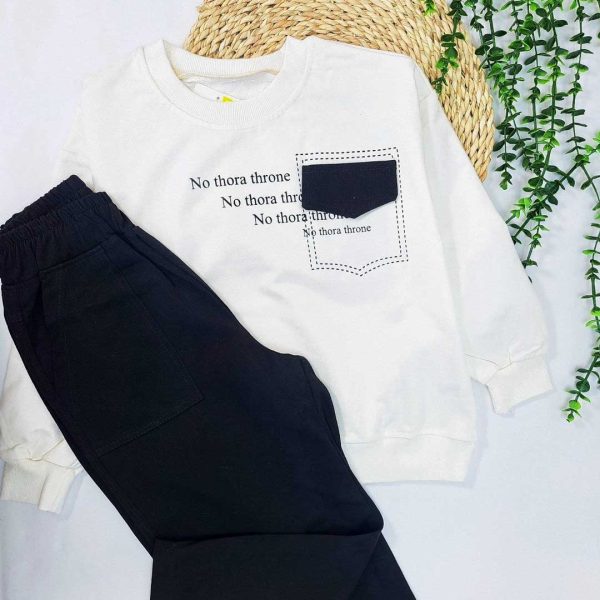 ست پسرانه بلوز شلوار کتان - Image 3