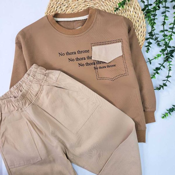 ست پسرانه بلوز شلوار کتان - Image 5