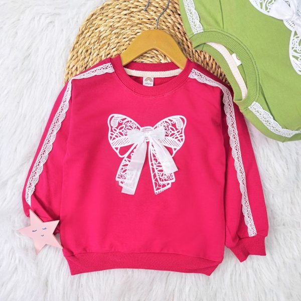 بلوز تک دخترانه پاپیون - Image 3