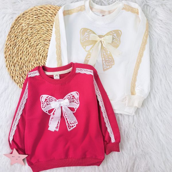 بلوز تک دخترانه پاپیون - Image 6