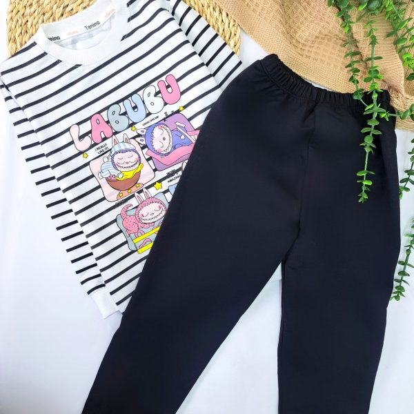 ست دخترانه لبوبو راه راه - Image 2