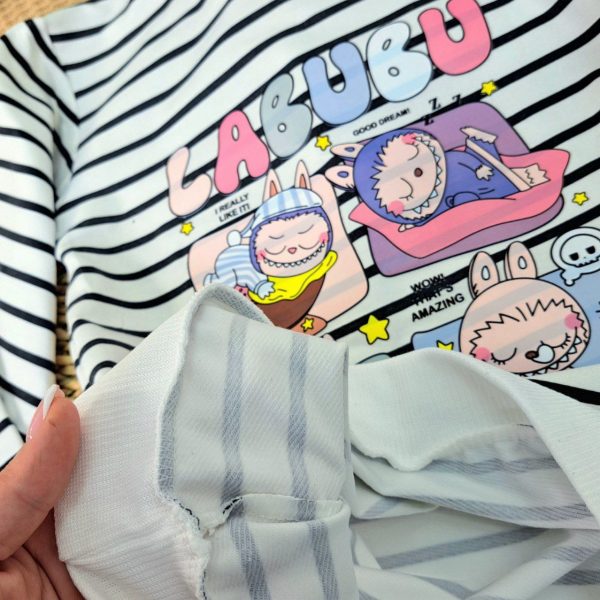 ست دخترانه لبوبو راه راه - Image 3