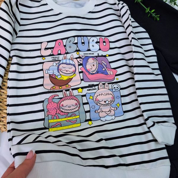 ست دخترانه لبوبو راه راه - Image 4