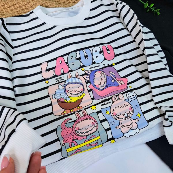 ست دخترانه لبوبو راه راه - Image 5