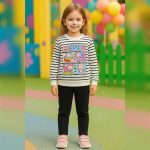 ست دخترانه لبوبو راه راه