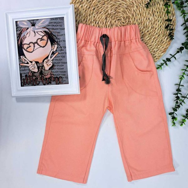 ست بلوز و شلوار کتان دختر عینکی - Image 2