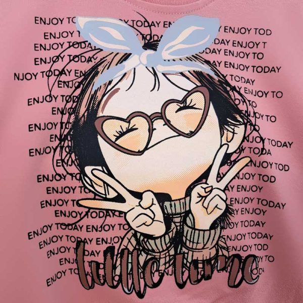 ست بلوز و شلوار کتان دختر عینکی - Image 7