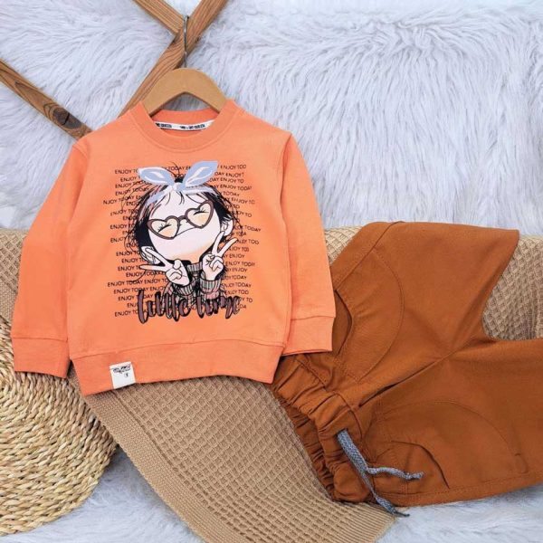 ست بلوز و شلوار کتان دختر عینکی - Image 10